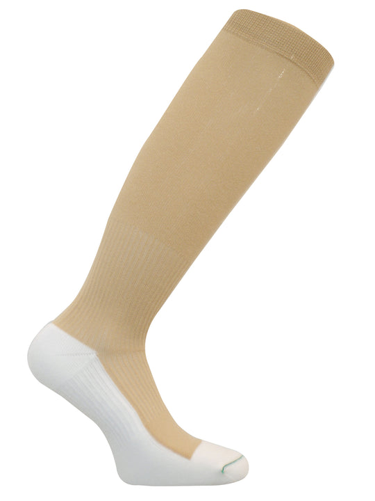 Diabetic Over The Calf Light Compression Socks - CS0456 - Brown
