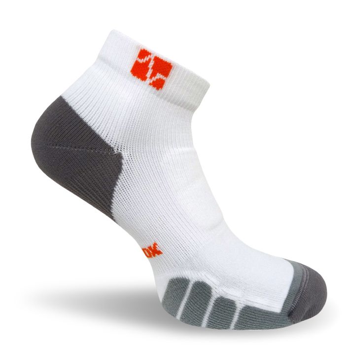 Tennis Socks Low Cut-WHT-SIL-S