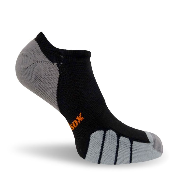 Tennis Socks No Show - BLK-SIL-L