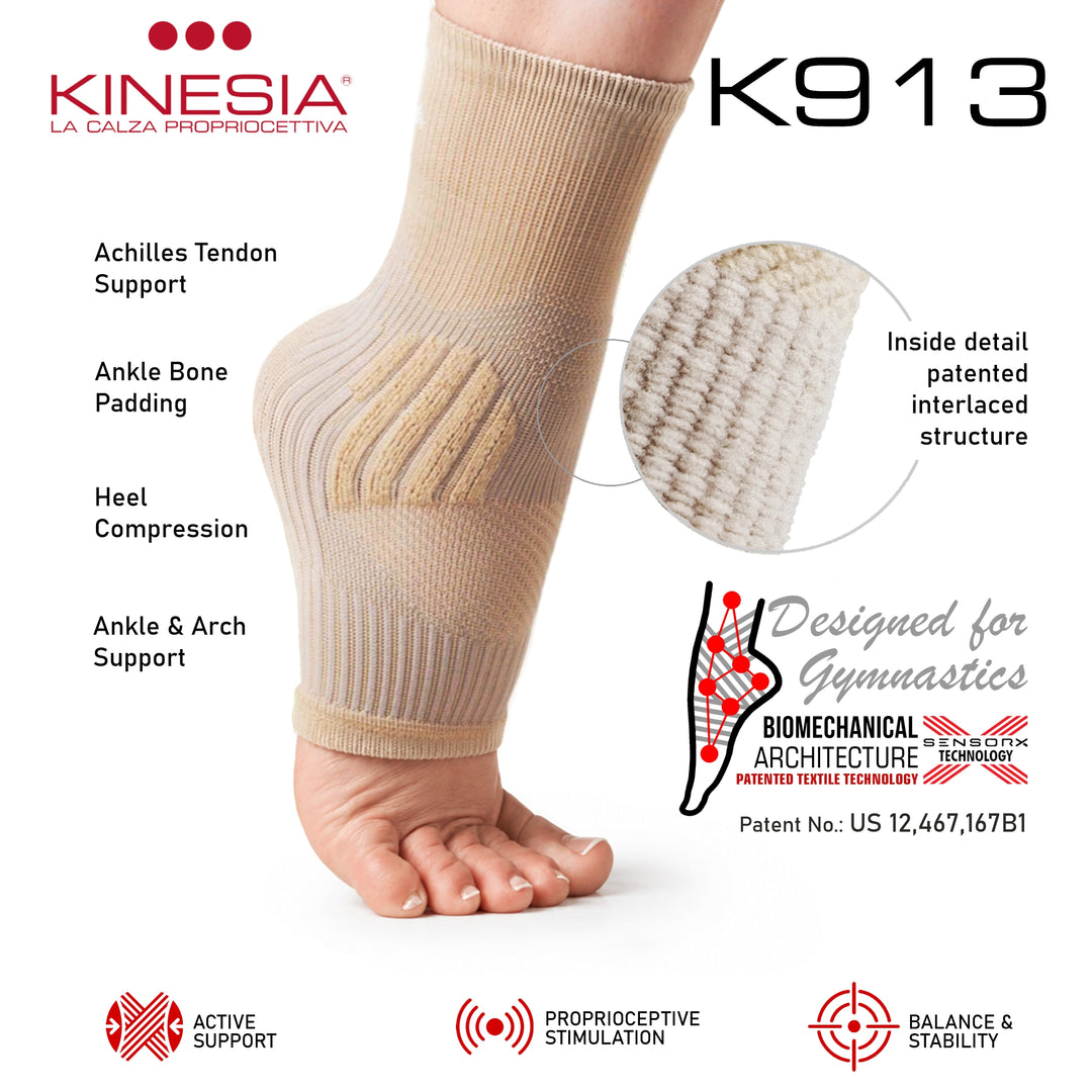 K913 KINEPOWER  Ankle Supports with shock-absorbing padding