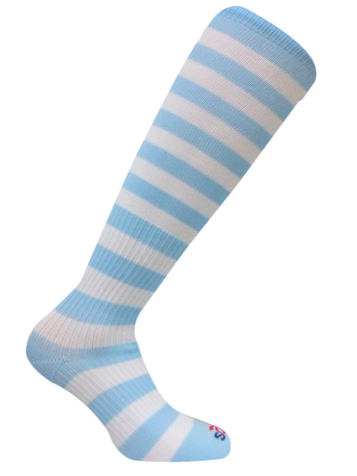 Women's Maternity Vein Care Light Compression Socks - CSN7011 -  Striped Blue
