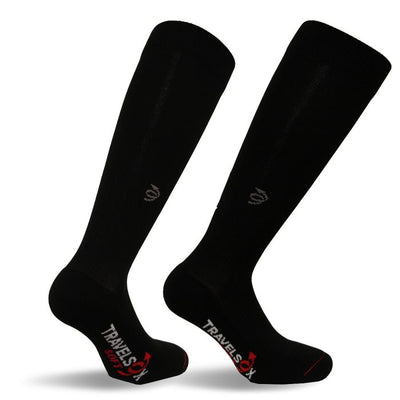 Travel Compression Socks With Soft Padding-BLK-L