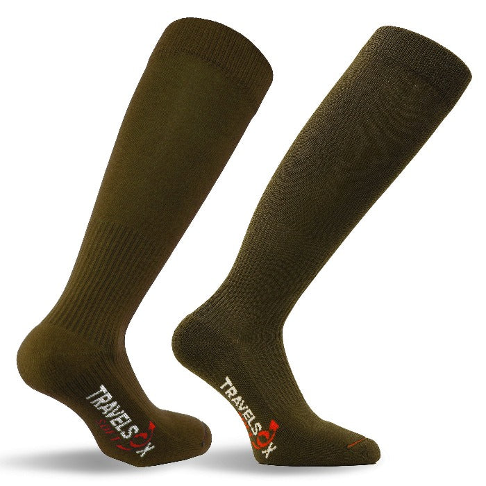 Travelsox Compression Socks for Travel - Brown